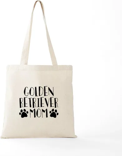 Miniatura 5 de CafePress Golden Retriever - Bolsa de lona natural para mamá, bolsa de compras reutilizable
