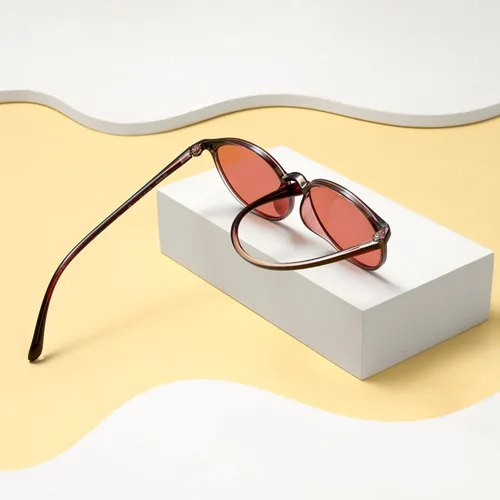 Miniatura 3 de BRADDEL Indoor FL-41 Rosa & Outdoor FL-60 Marrón Gafas de Migraña para Sensibilidad a la Luz Fluorescente, LED, Deslumbramiento, Fotofobia y Uso
