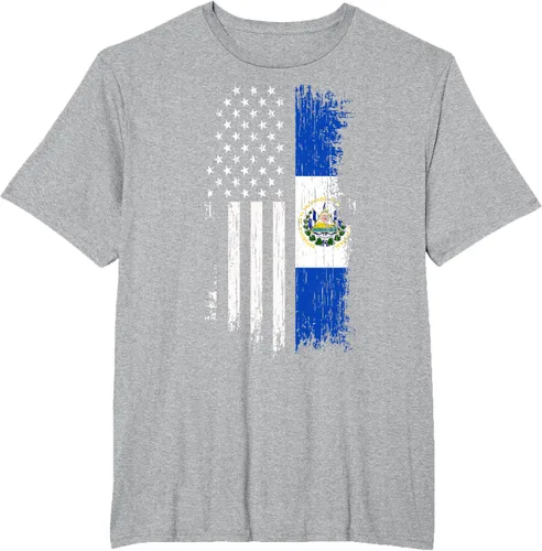 Miniatura 48 de Camiseta de la bandera de Estados Unidos salvadoreño - Camiseta de El Salvador USA