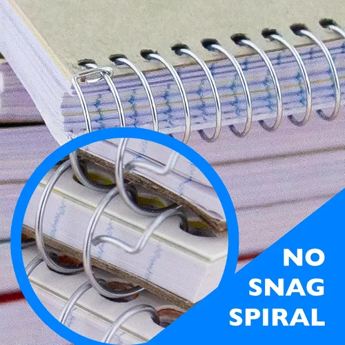 Miniatura 4 de BAZIC Products Cuaderno universitario con 3 temas en espiral, 120 hojas, cuadernos en espiral de 9.5 x 5.75 pulgadas, libro de composición con forro