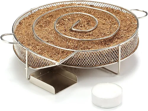 Realcook Generador de humo frío de 8 pulgadas, ahumado en caliente o frío en cualquier parrilla de barbacoa y ahumador, perfecto para salmón
