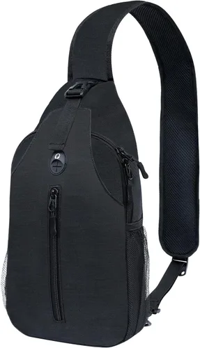 angel wish Bandolera Crossbody-Bag Mochila para mujer y hombre, mochila de excursión en el pecho con bolsillo para botella de agua, mochilas