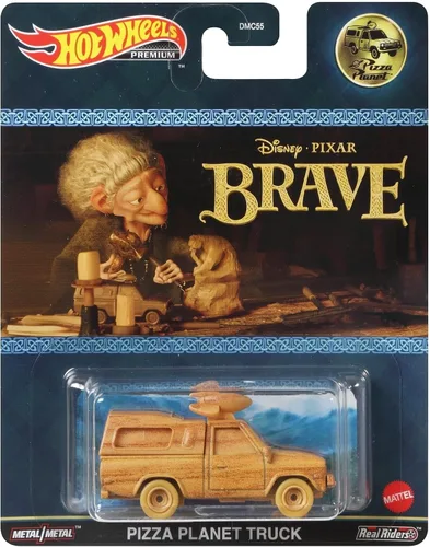 Miniatura 3 de Hot Wheels Retro Entertainment Collection Pizza Planet Truck Vehículo a escala 1:64 de Blockbuster Movies, TV y videojuegos, réplicas icónicas