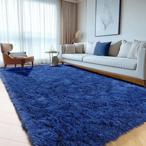 Miniatura 62 de ONASAR - Alfombra de pasillo negra de 2 x 6 pies, esponjosa, lavable, ultrasuave, afelpada, peluda, tapete para bebés, dormitorio de niños, armario