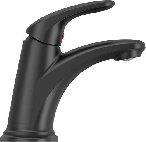 Miniatura 4 de American Standard 7075104.243 Colony PRO - Grifo de baño con una sola manija, un solo agujero, menos drenaje, 1.2 GPM, negro mate