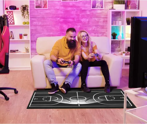Miniatura 6 de Tapete para silla de oficina para suelo de madera dura, 36 x 48 pulgadas, alfombras de oficina para sillas rodantes de videojuegos, silla