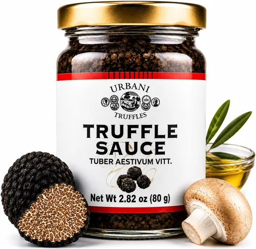 Urbani Truffles - Salsa de champiñones y trufas en aceite de oliva | Ideal para pasta, pescado y carnes a la parrilla | La mejor calidad italiana,