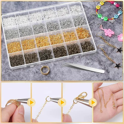 Miniatura 5 de 2840 anillos de salto para la fabricación de joyas, anillos de salto abiertos shynek para suministros de fabricación de joyas, manualidades