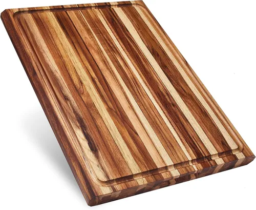 Miniatura 16 de Sonder Los Angeles Welton Tabla de cortar fabricada en Estados Unidos, tabla de cortar de grano final de nogal negro para cocina con pies Welton