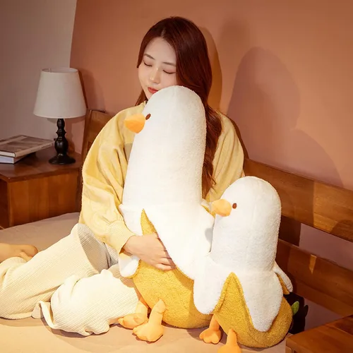 Miniatura 3 de Juguete de Peluche de Pato Banana, Muñeca de Animales de Peluche de Pato Banana Linda Almohada de Peluche para Abrazar Regalo para Niñas y Niños
