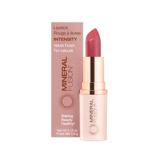 Miniatura 17 de Mineral Fusion Lápiz labial de larga duración, color de labios vívido y sin manchas con aceite de aguacate, manteca de semilla de cacao, libre