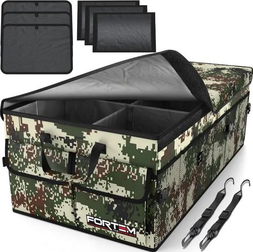 Miniatura 14 de FORTEM Organizador de maletero para SUV, organizador de maletero de automóvil, almacenamiento plegable, accesorios de coche para mujeres y hombres