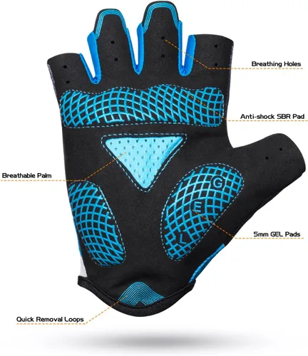 Miniatura 2 de Guantes de ciclismo VMFTS con gel y guantes deportivos sin dedos completos para fitness, levantamiento de pesas, entrenamiento de escalada