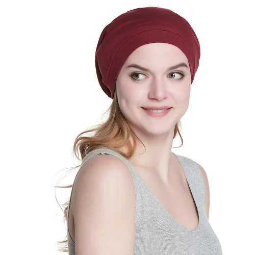 Miniatura 148 de Alnorm - Gorro con forro de satén y suave banda elástica para hombres y mujeres, talla única Se ajusta a la mayoría
