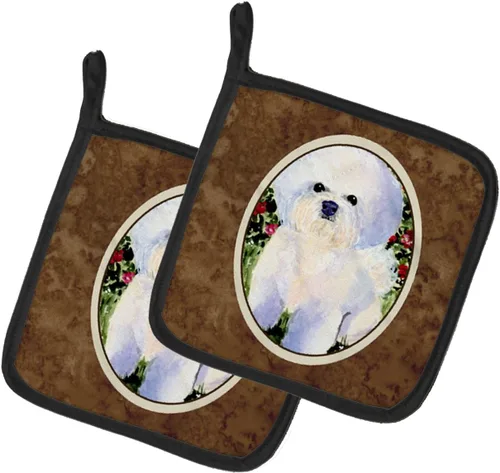 Miniatura 77 de Caroline's Treasures SS8617PTHD - Juego de soportes para ollas de cocina resistentes al calor, almohadillas calientes para horno para cocinar, Husky