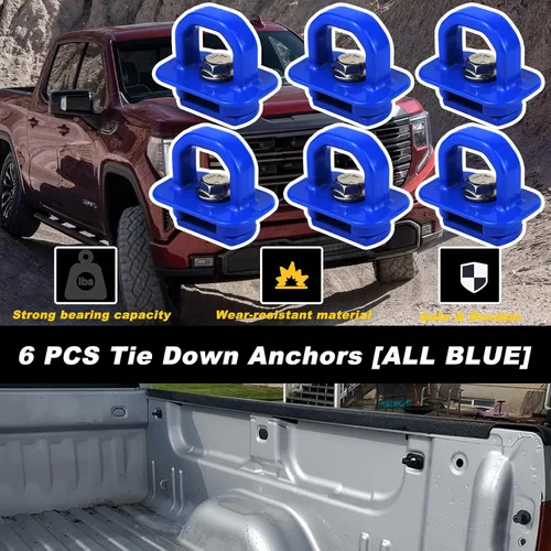 Miniatura 4 de 6 anclajes de amarre para caja de camioneta para Chevy Silverado/GMC Sierra Pickup 2007-2022 y Chevy Colorado/GMC Canyon 2015-2022
