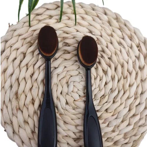 Miniatura 6 de Paquete de 2 cepillos de dientes para base de cepillo de dientes, cepillo de maquillaje ovalado, cepillo de dientes suelto para mezclar líquido