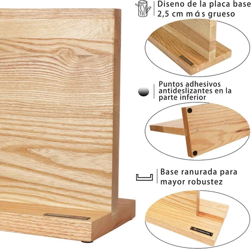 Miniatura 2 de YOUSUNLONG Bloque magnético para cuchillos - Soporte magnético para cuchillos - Soporte magnético para cuchillos - Super magnético de doble cara