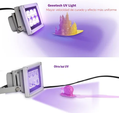 Miniatura 2 de Lámpara de curado de resina UV para impresora 3D de 405 nm para impresión 3D SLA/DLP/LCD, resina fotosensible solidificante, luces LED UV de 405 nm