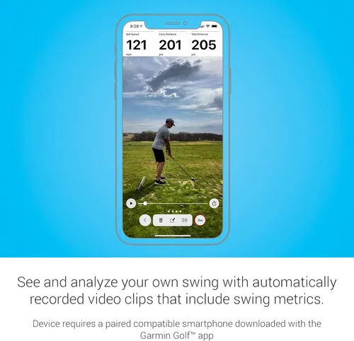 Miniatura 5 de Garmin Approach R10 Monitor de lanzamiento de golf portátil con pelotas Vice Pro Plus Practica en casa o en el campo de conducción Métricas