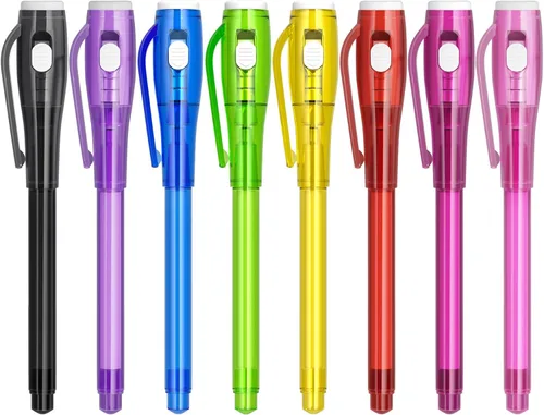 Juego de Tinta Invisible Espía para Niños, Juguetes de Regalo de Fiesta para Niñas y Niños, Marcadores Mágicos para Niñas y Niños, Diversión al Aire