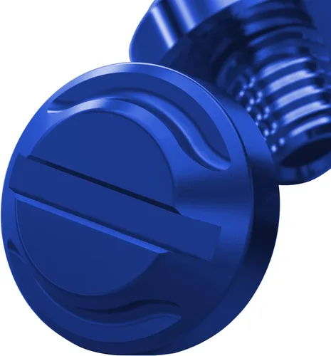 Miniatura 7 de 4 tapones para agujeros de espejo azul para motocicleta, 2 regulares+2 reversas M8x1.25 (azul, M8>2 regular + 2 reverso)