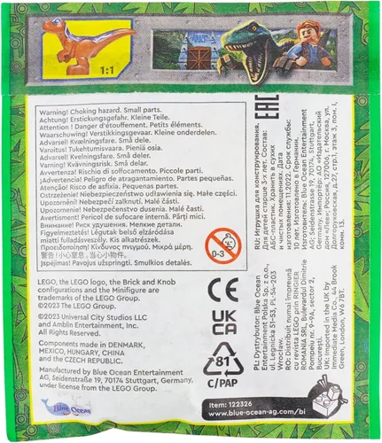 Miniatura 8 de LEGO Jurassic World: Trampa de dinosaurios con Baby Raptor y cebo