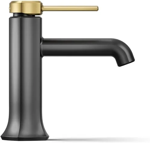 Miniatura 7 de KOHLER 27000-4K-BMB - Grifo de baño de un solo mango con montaje de drenaje emergente, grifo de lavabo de baño de un agujero, 1.0 gpm, negro mate