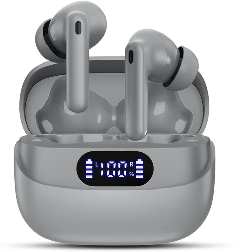 Miniatura 8 de Auriculares inalámbricos, 42H de tiempo de reproducción, auriculares Bluetooth 5.3, auriculares con cancelación de ruido de llamada estéreo HiFi