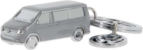 Miniatura 8 de BRISA VW T5/T6 Bus Campervan - Colgante con llavero 3D con dije VW, idea de regalo para los fanáticos de Volkswagen (cromado, esmaltado), Negro