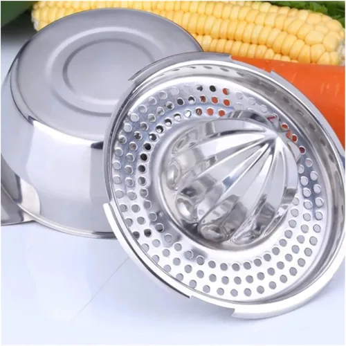 Miniatura 5 de Exprimidor manual de limón y naranja de acero inoxidable - Mini herramienta de cocina portátil para uso doméstico