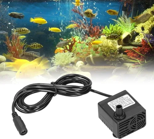 Miniatura 2 de Bomba de agua sumergible sin escobillas de 12V CC, para estanque, acuario, fuente solar, hidroponía, elevación de 3.9 ft 500L/H 12V 5W bomba