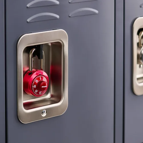 Miniatura 2 de Master Lock 1530T - Candado de combinación para casillero, 2 unidades (paquete de 1), los colores pueden variar