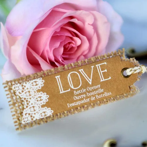 Miniatura 5 de Kate Aspen - Abridor de botellas antiguo "Love", color dorado