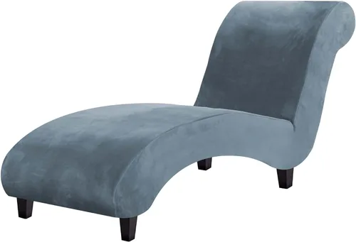 H.VERSAILTEX Funda para Chaise Lounge de Interior de Terciopelo, Funda Deslizable para Chaise de Alta Elasticidad, Funda para Silla Lounge de Lujo
