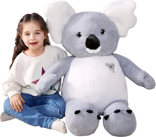 Miniatura 12 de IKASA Juguete de peluche de cerdo gigante, juguetes grandes de 30 pulgadas, regalos para niños, niñas, niños, novia y niños