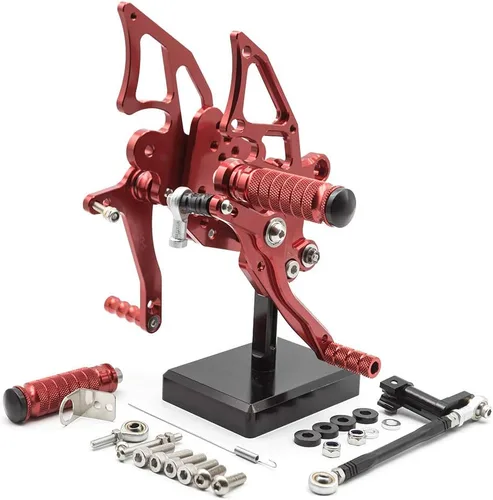 Miniatura 2 de PROCNC Billet Juego de estriberas traseras para motocicleta, reposapiés totalmente ajustables, apto para YZF R25 R3 2014-2021 MT-25 MT-03 MT25 MT03