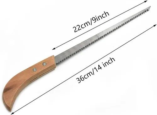 Miniatura 2 de AIIONP Sierra de mano portátil para exteriores de 9 pulgadas, 3 piezas, ideal para camping, jardinería, supervivencia, senderismo, cortar madera