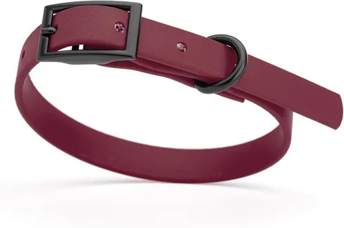 Miniatura 75 de Dogline Biothane - Collar impermeable para perro con hebilla de liberación rápida, resistente cincha de nailon recubierta con resistente y a prueba