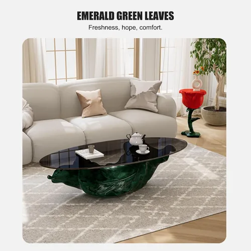 Miniatura 5 de Mesas de centro modernas para sala de estar, mesa central Mesa de Centro para Sala, mesas laterales, mesa de sofá rosa, mesa de cóctel para sala