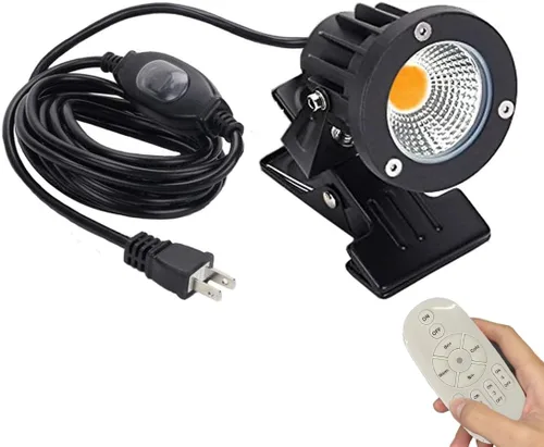 Miniatura 12 de Kiven 1 unids LED clip en luz al aire libre IP65 impermeable 3000 K blanco cálido letrero pizarra iluminación ajustable escritorio brazo lámpara