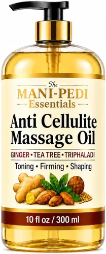 TMPE Aceite corporal anticelulítico – Tonifica, reafirma y da forma visiblemente con jengibre, árbol de té y hierbas naturales, fórmula no grasosa,