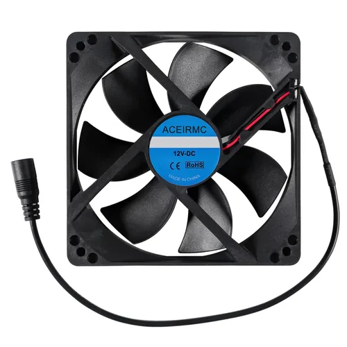 Miniatura 5 de Ventilador de enfriamiento de ventilador de 4.724 x 0.984 in, 110 V, 220 V, alimentado por CA, rodamientos de doble bola, ventilador controlador