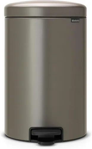 Miniatura 30 de Brabantia NewIcon - Cubo de basura con pedal de cierre suave para cocina, con cubo extraíble, 3.2 galones, azul soñado Azul (Dreamy Blue)