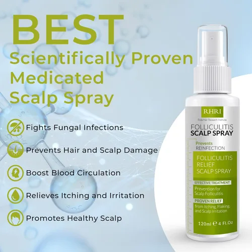 Miniatura 3 de Spray para el cuero cabelludo para foliculitis Tratamiento de la caspa para la psoriasis y la foliculitis Fórmula de tratamiento antifúngico