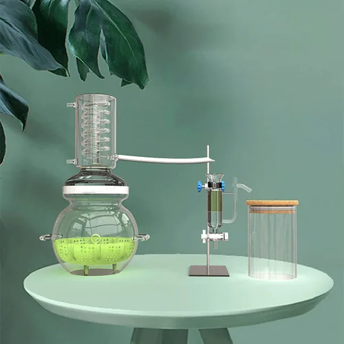 Miniatura 2 de Aparato de destilación de aceites esenciales de laboratorio, destilador de agua de 135.3 fl oz, purificador de destilación de destilación