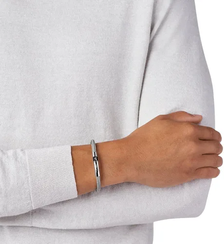 Miniatura 2 de Emporio Armani EGS1623040-19 Pulsera de acero inoxidable de 19,0 centímetros, Metal, N A