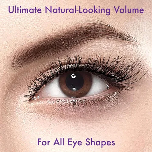 Miniatura 3 de i-ENVY - 5 pares de pestañas postizas tan Wispy, cabello 100% humano de alta calidad, pestañas esponjosas con volumen y rizo, aspecto natural