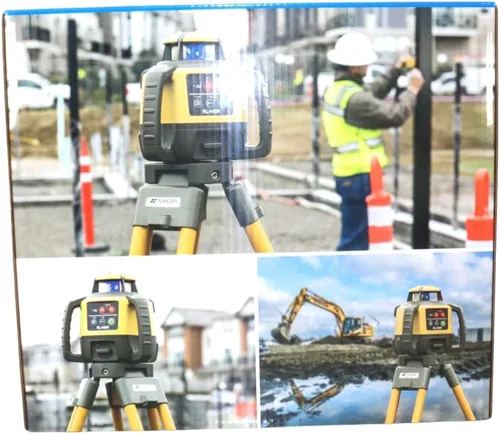 Miniatura 9 de Topcon RL-H5A Kit de nivel láser rotativo autonivelante horizontal - Receptor LS-80X, batería NiMH y cargador de rango de 2600 pies, precisión de ±