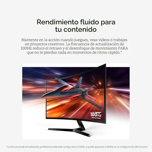 Miniatura 5 de Samsung Monitor de computadora curvo FHD 1800R Essential S3 (S36GD) de 27 pulgadas, 100Hz, modo de juego, comodidad ocular avanzada, puertos HDMI